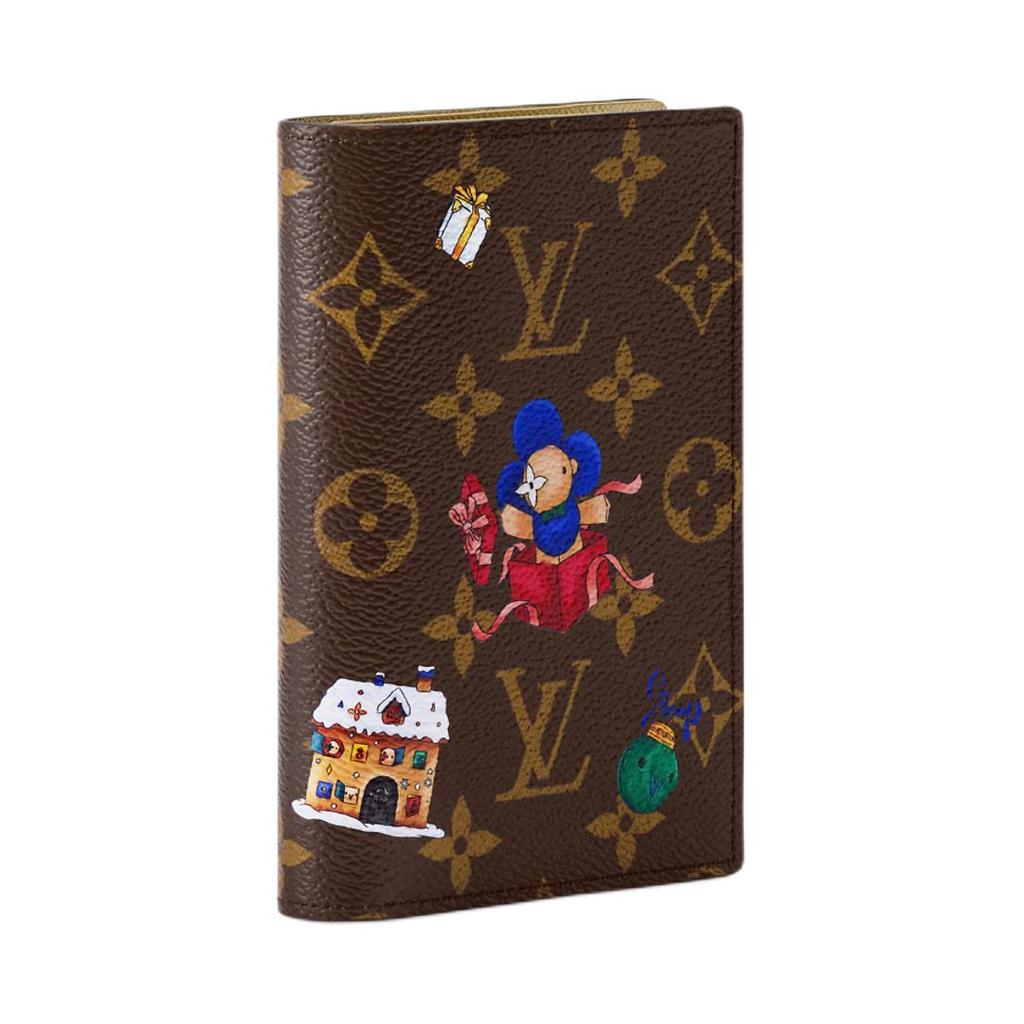 Louis Vuitton Monogram Coated Canvas Passport Holder Women Accessories Brown M15327