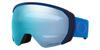 Oakley Flight Path L Blue Snow SAPPHIRE Iridium Free Size Goggles, Aura/Prizm Lens,