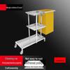 Yingbai Industrial Cleaning Cart with Yellow Linen Bag