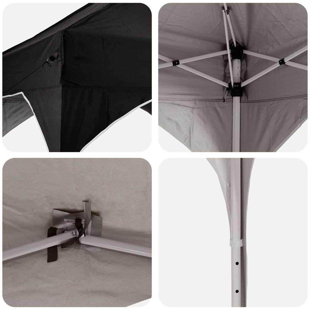 Pop Up Party Tent 290 X 290 X 245 Cm Black