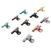 10pcs Colored Hinge Clips Dustproof Rustproof Electroplated Metal Hinge Clips Small Hanging Paper Cl