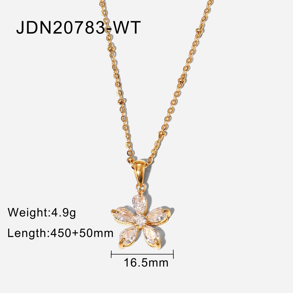 [Titanium Steel CZ Choker Necklace Light Luxury Elegant Fade Resistant Jewelry]