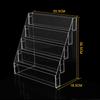 2-6 Tier Acrylic Book Display Stand Desk Bookshelf Newspaper Holder Magazine Rack Finishing Display Shelf Storage Rack Organizer
