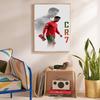 Cristiano Ronaldo Diamond Painting Round Diamond Mosaic Rhinestones Diamond Embroidery Craft Kit Wall Decor Without Frame