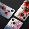 Kirschblüten Handyhülle Für iPhone 17 16 15 Pro Max 11 12 13 14 7 8 Plus SE 2020 X XR XS Hülle Weich Schwarz