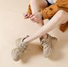 Fashion Height Increasing Women's Shoes Spring New Product Cowhide Thick Soled Shoes for Women's Casual Sports Shoes Platform Sneakers