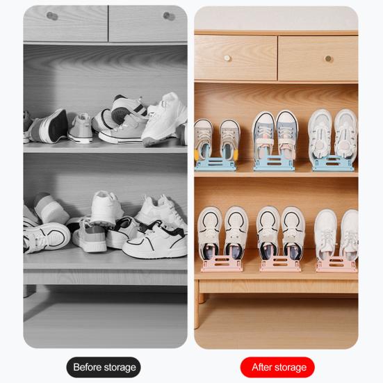 2Pcs Shoe Drying Racks Strong Load-Bearing Multipurpose Slipper Hangers Shoes Stand Save Space Organizer