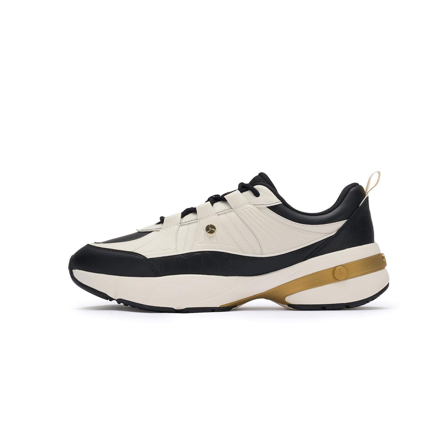 LI NING 1990 Износостойкие И Легкие Низкие Повседневные Кроссовки Женские Бежевый Черный ALLW004-1 36
