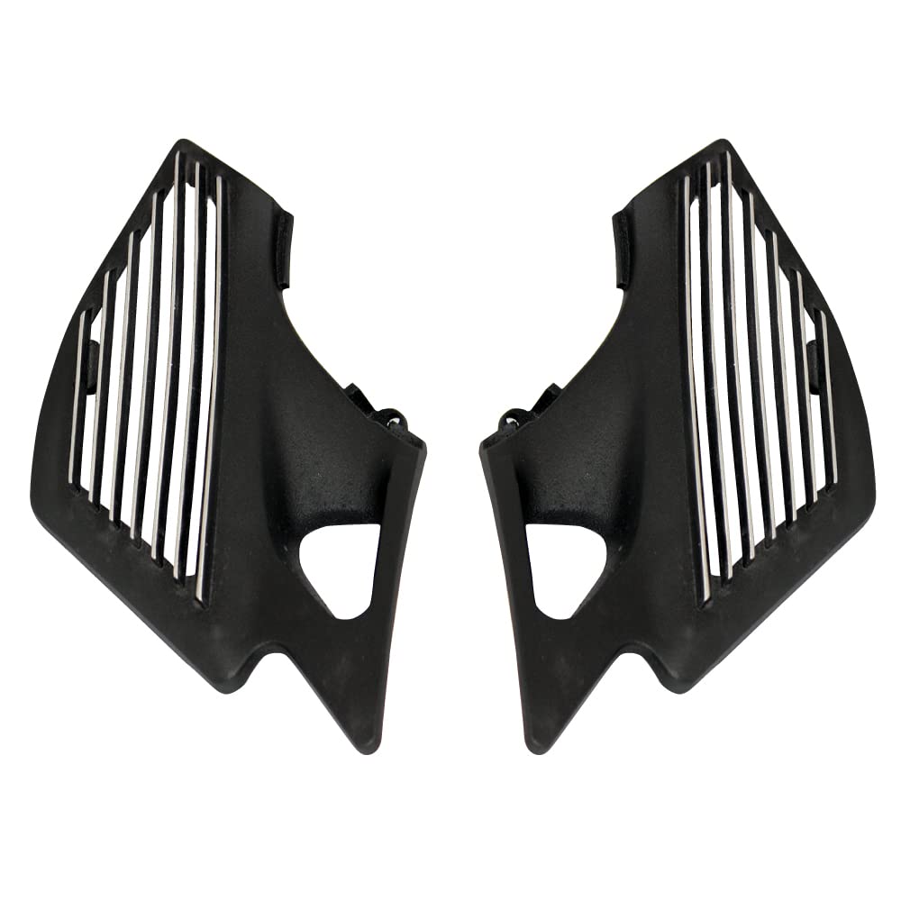 Kawasaki Balius Side Covers with Machined Black (Alfin Covers) Fins,