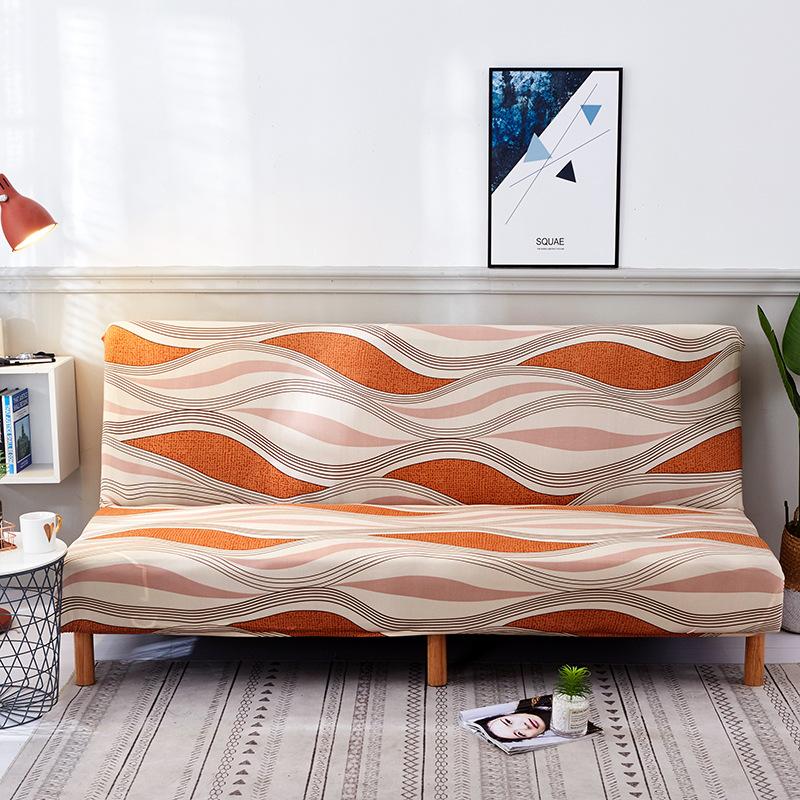 Full Coverage Elastic Sofa Bed Cover, Armless Sofa Cover, Cross-border Sofa Bed Dust Cover