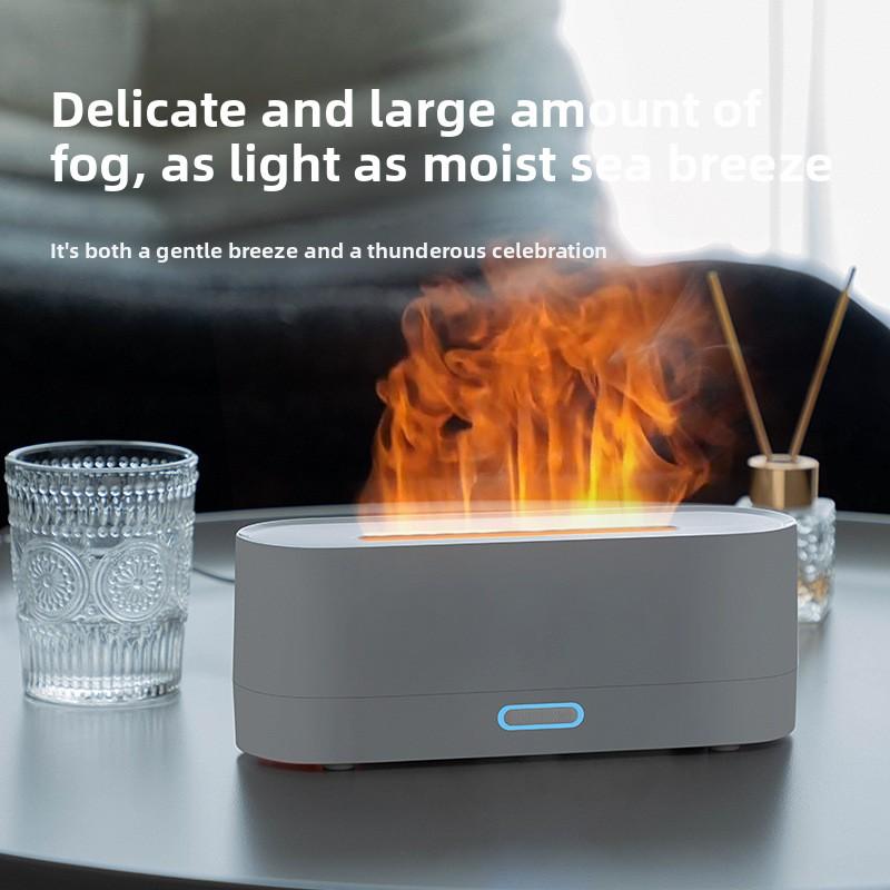 Desktop Colorful Simulation Flame Aromatherapy Machine Household Usb Air Humidifier Aromatherapy Machine
