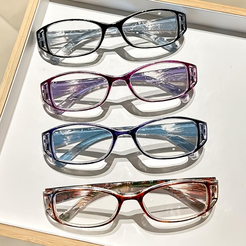 8 Pairs Of Light Luxury Trendy Reading Glasses Elegant Printed Ultra Light Frame Neutral Casual Fashion Glasses