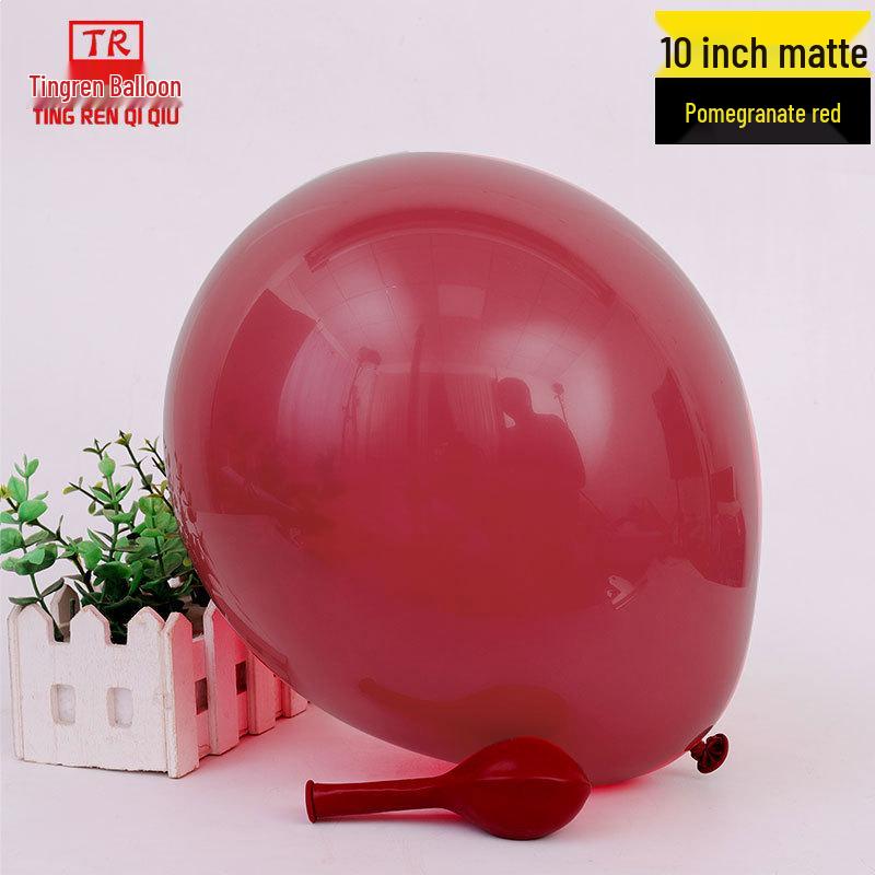 10-inch Wedding Celebration Matte Balloons - Pack of 1.8g Round Latex for Party Decorations & Arrangements.