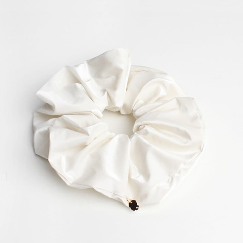 RACOHA Chic Fake Leather Hair Chou Chou Chic Fake Leather Hair Scrunchie (gopchang Band)