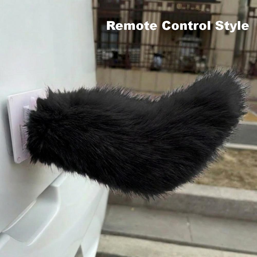 Fluffy Car Wagging Moving Tail Rechargeable Motorcycle Tail Ornament All Vehicles