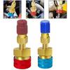 Easy Disassembly For AC System Diagnostic Car A/C Conversion Kit A/C Charging Adapter Ergonomic Knurled Grip Leak-proof