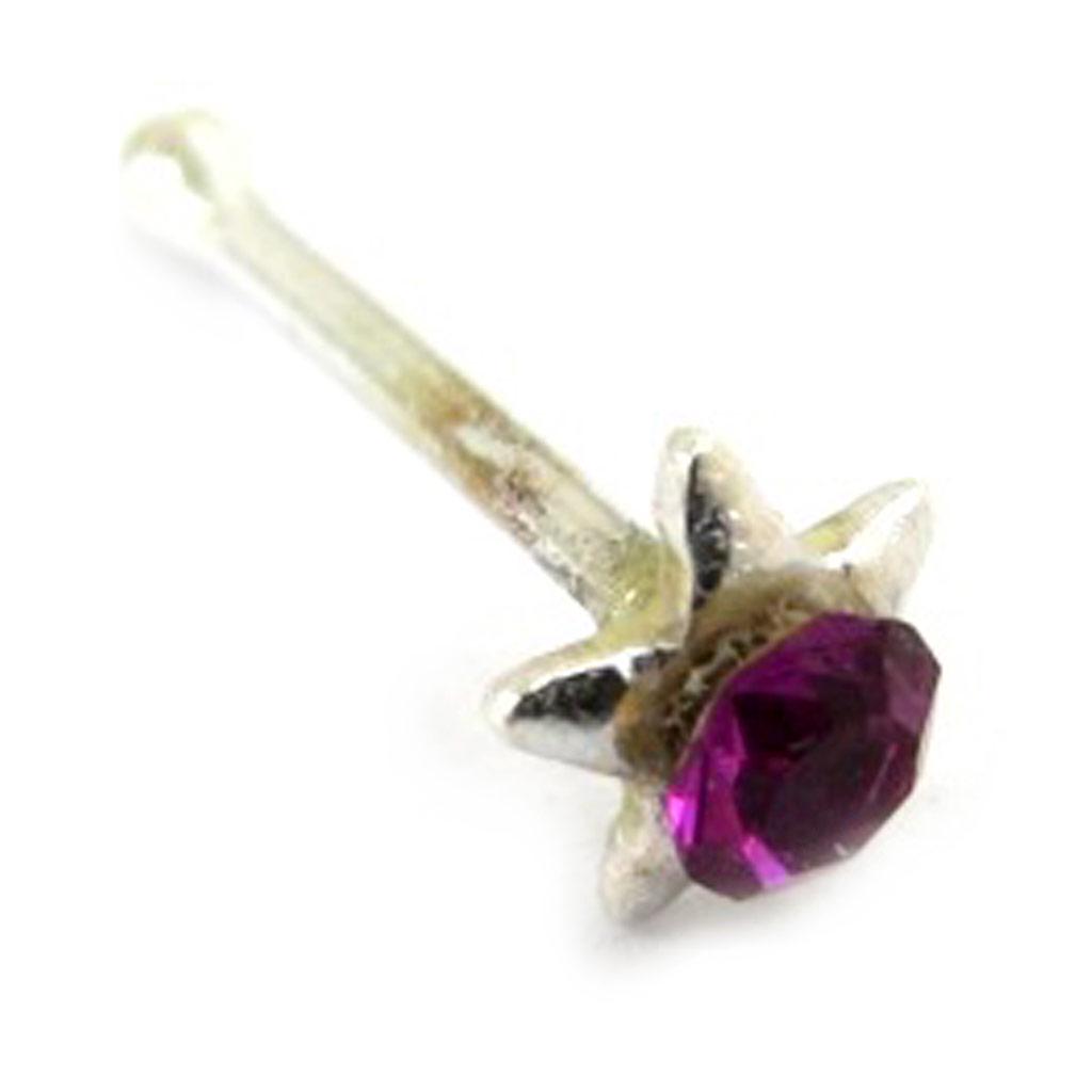 Les Trésors De Lily [L5413] – Lila „Stern“-Silberohrstecker