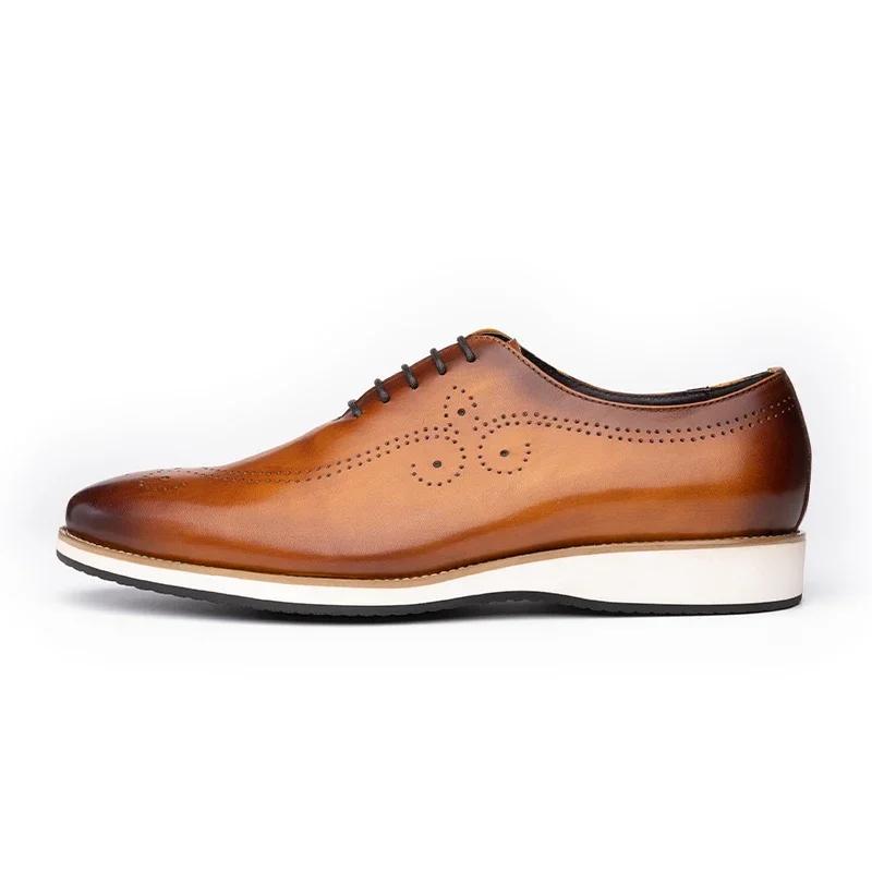 Fashion Handmade Men's Genuine Leather Casual Shoes|Luxury Comfortable Walking Shoes for Men|High-Quality Sports & Everyday Footwear