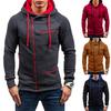 Men's Autumn Casual Solid Long Sleeve Hoodie Sweatshirt Top Outwear