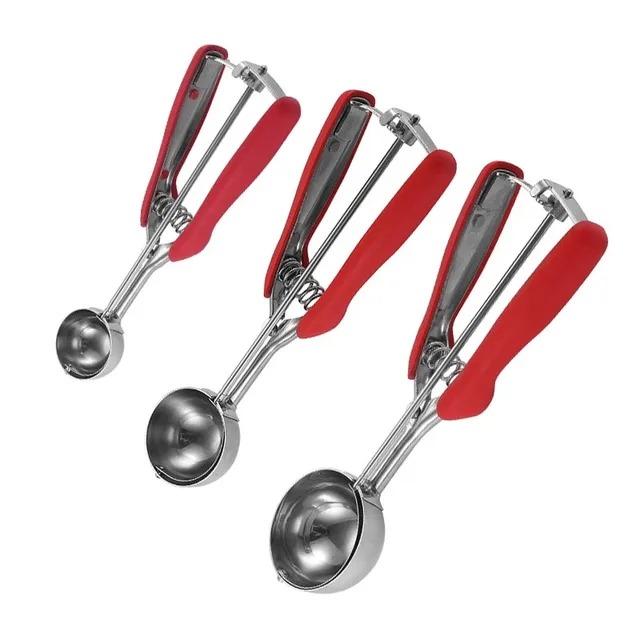 Stainless Steel Cookie Scoop Small Medium Large Cookie Scooper for Melon Ball Cookie Dough Baking Multipurpose Ice Cream Scoops