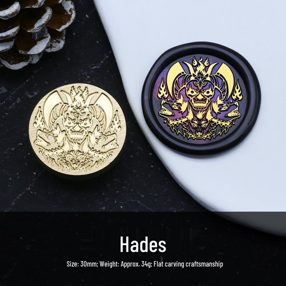Western Fantasy Series Wax Seal Stamp - Ancient Greek Mythology Copper Head