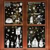 Reindeer Window Snowflake Sticker Static Pvc Glass Decals For Christmas Decor
