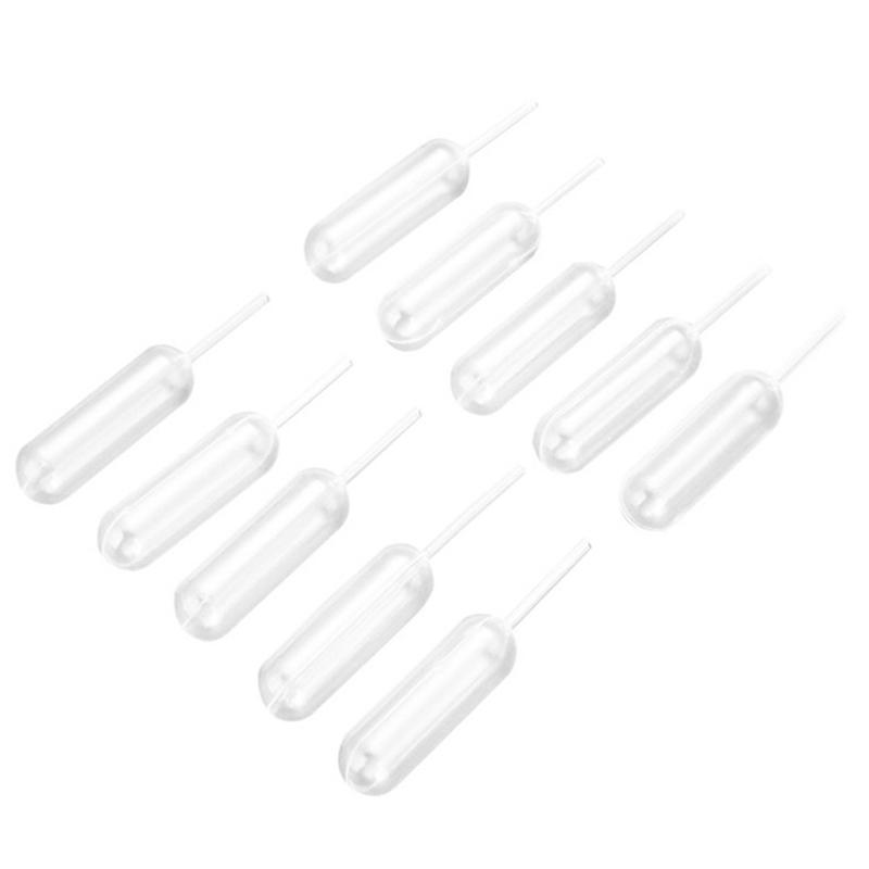 50Pcs Mini 4Ml Plastic Squeeze Transfer Pipettes Dropper Disposable Pipettes For Strawberry Cupcake Ice Cream