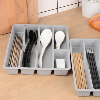 Kitchen Drawer Cutlery Organizer Silverware Holder Utensil Divider Box Plastic Flatware Storage Tray Home Restaurant Supply