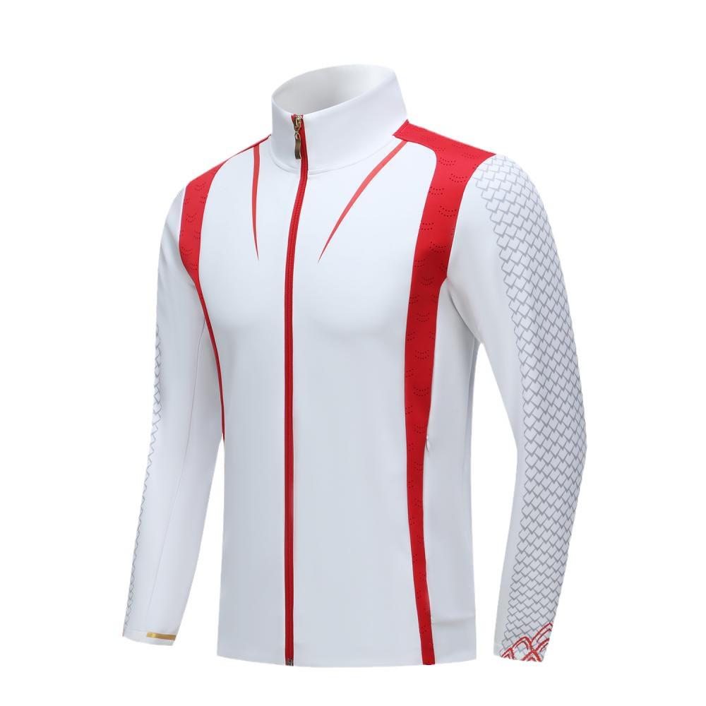 Captain China Tracksuit Set - Unisex Long Sleeve Jacket and Pants for Casual, Ceremonial, and Training Use In Autumn