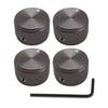 Aluminium Potentiometer Knobs 6Mm Metal Pot Guitar Knobs With Indicator And Set Screw For Guitarbassaudio Equipments