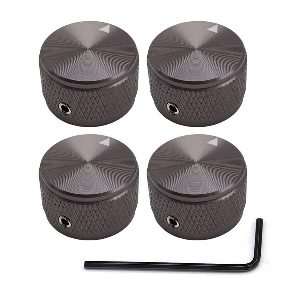 Aluminium Potentiometer Knobs 6Mm Metal Pot Guitar Knobs With Indicator And Set Screw For Guitarbassaudio Equipments