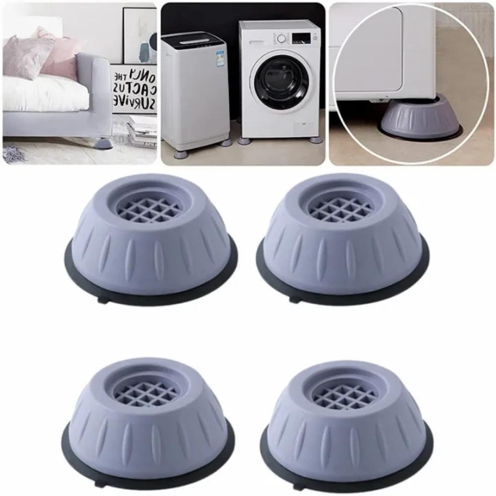 4pc Anti Vibration Feet Pads Rubber Mat Slipstop Silent Dampers Stand Universal Washing Machine Refrigerator Furniture Foot Pad