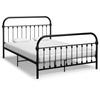 VidaXL Bed Frames Black Metal 120 X 200 Cm