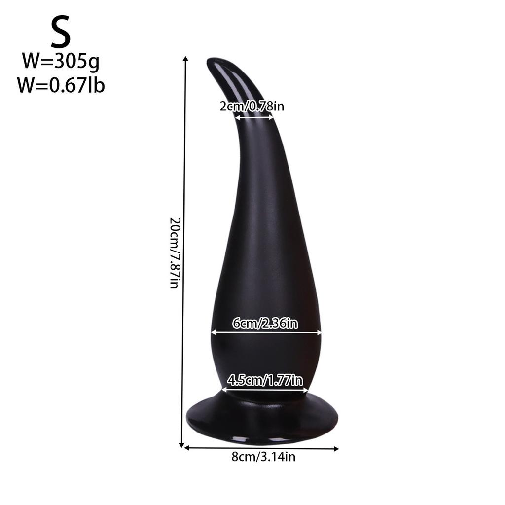 Super Thick Tail Anal Plug Three Piece Set For Male And Female Masturbation And Anal Expansion
