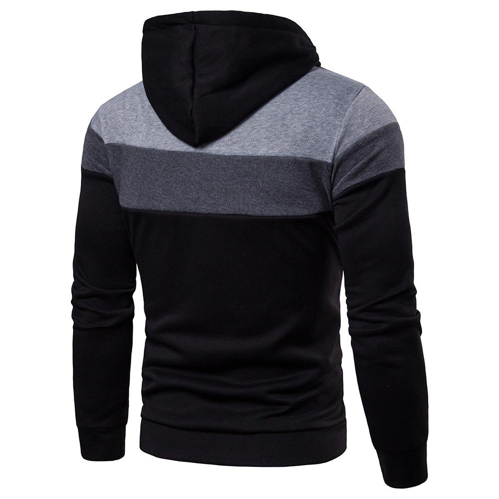 Hettegensere Menn Casual Utendørs Sport Fleecejakke Herre Glidelås Hettegenser Sweatshirts Hettejakke Sportsjakke