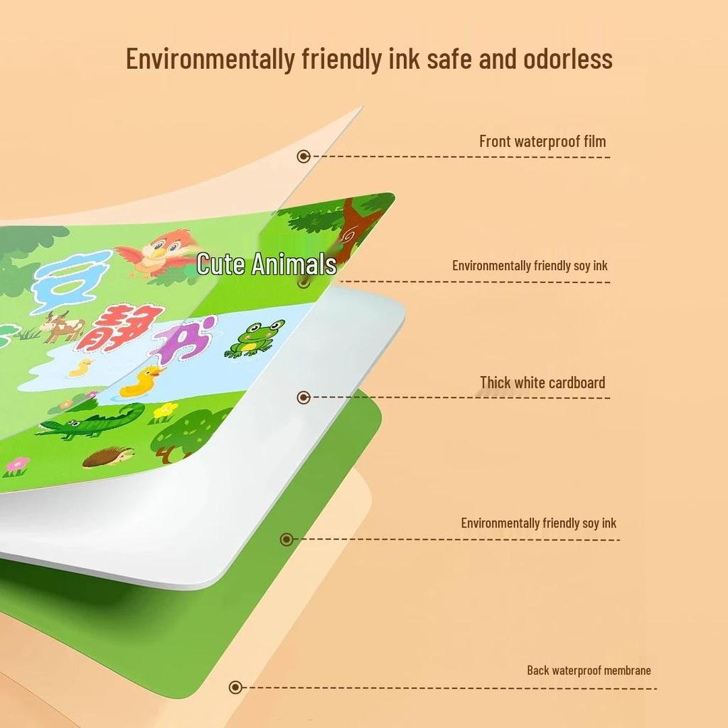 Newcomer Exclusive: Tearable Baby Book with Velcro - Quiet, Biteable Early Education