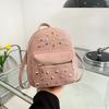 Fashion Rivet Pearl Shoulder Women's Bag Summer Versatile Multifunctional Large Capacity Light Luxury Backpack