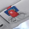 Car Accessories Sun Visor Sunglasses Holder PU leather Glasses Clip For Toyota Corolla Yaris Aygo Prius CHR Camry Auris Avensis