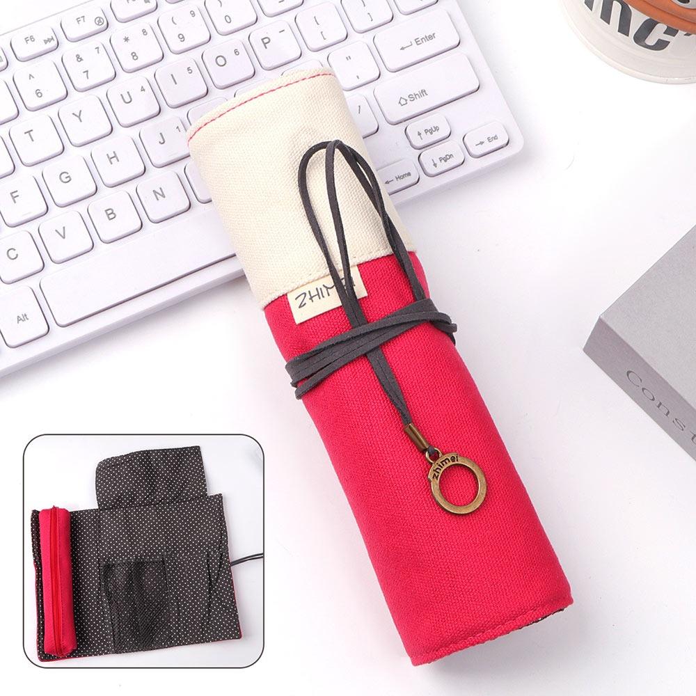 

Strap Design Pen Curtain Multilayer Stationery Bag Simple Pencil Case Students 04