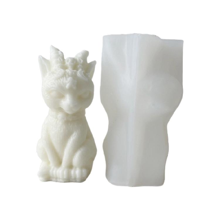 Cat Shape Candle Molds Silicone Molds Resin Casting Mold for Making Candle