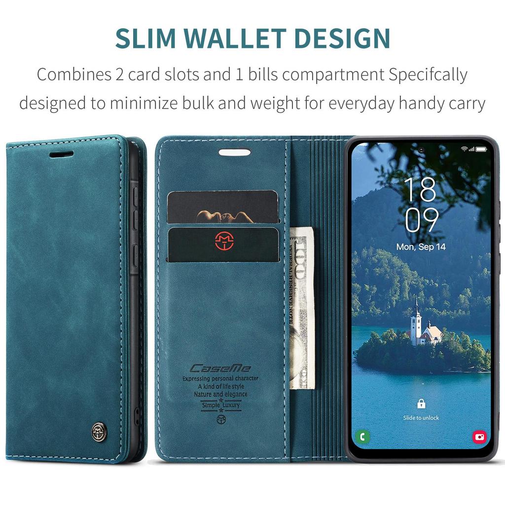 For Galaxy A56 5G CaseMe 013 Flip Leather Cover Multifunctional Horizontal Phone Case