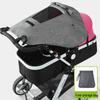 Universal Two-Way Baby Stroller Sunshade with UV Protection and Heat Insulation