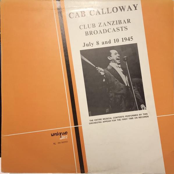 

LP Record CAB CALLOWAY - Club Zanzibar Broadcasts UJ006 Unique Jazz Italy Jazz Used