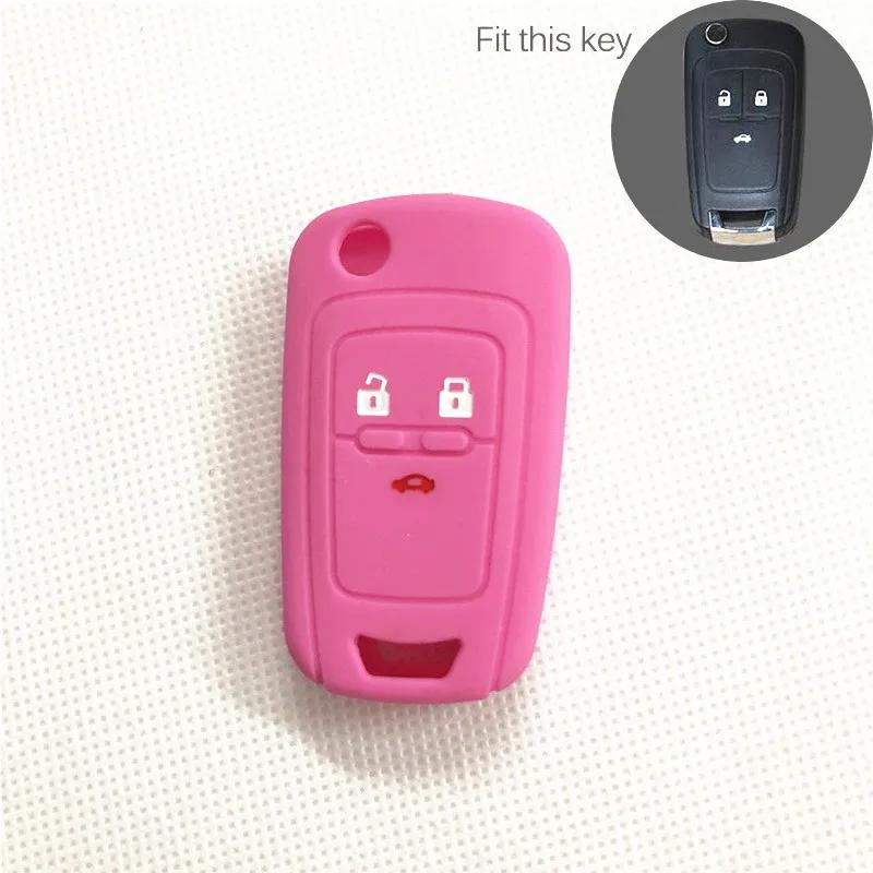 Car Silicone Remote Key Cover Case Fob Shell For Chevrolet Aveo Onix Volt Spark Orlando Trax Camaro Equinox Impala Sonic Cruze