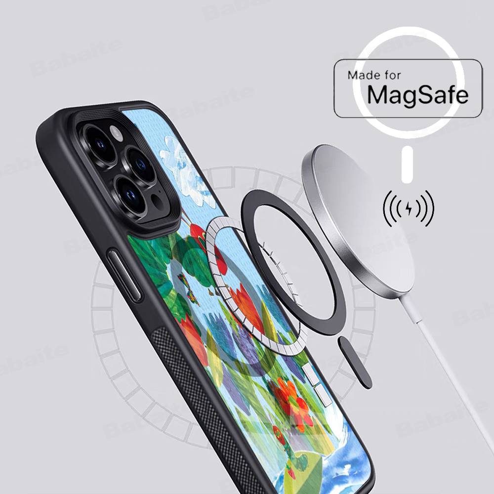 The Very Hungry Caterpillar For Magnetic Wireless Phone Case For IPhone 11 12 13 14 15 16 17 Pro Max Plus Cover