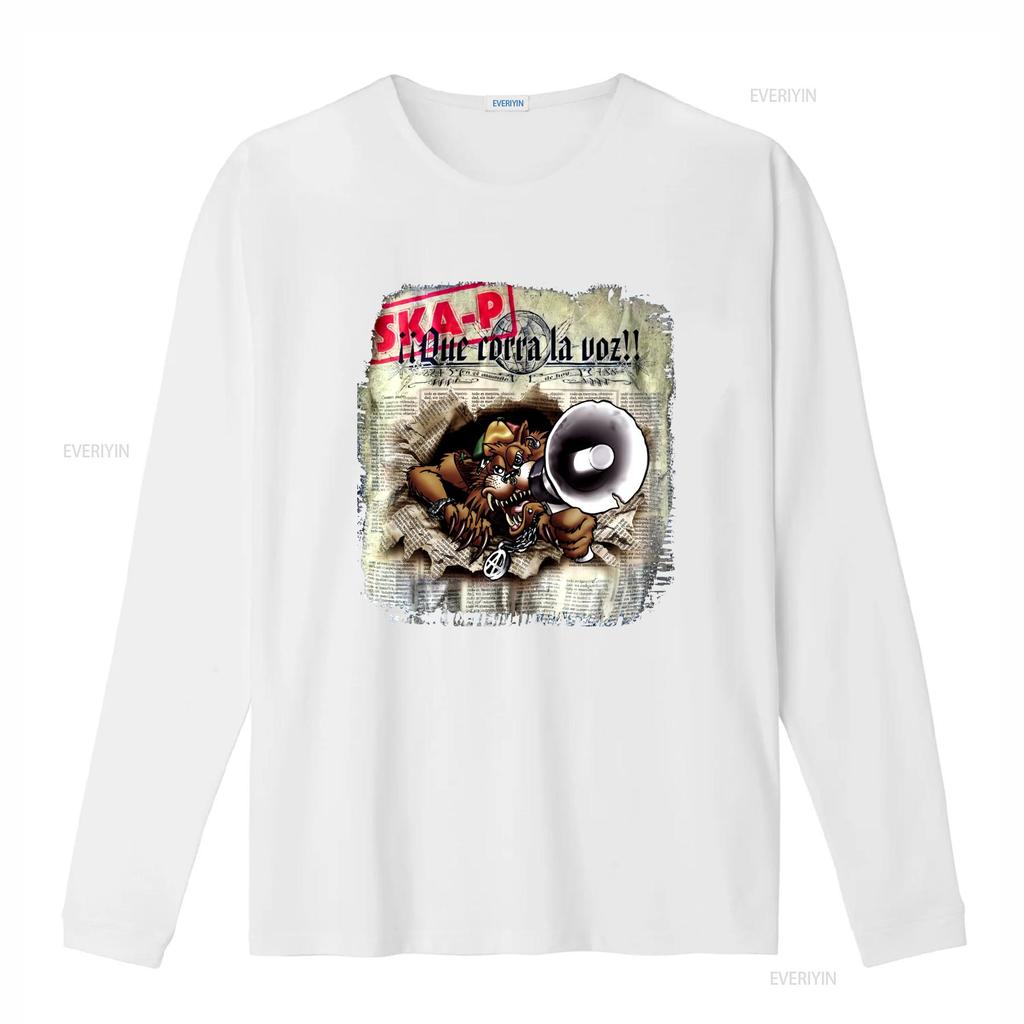 Maglietta Ska P Punk Band Tour 2002 Petite Rock Two Tone Vintage Lavata Unisex Morbida con Stampa Lupo Altoparlante Grafica