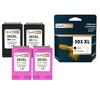 QUALITONER - 4 Compatible Cartridge for HP 303 XL (x2) + 303CL XL (x2) 303XL (x2) + 303CLXL (x2) Black + Color for HP Tango Envy