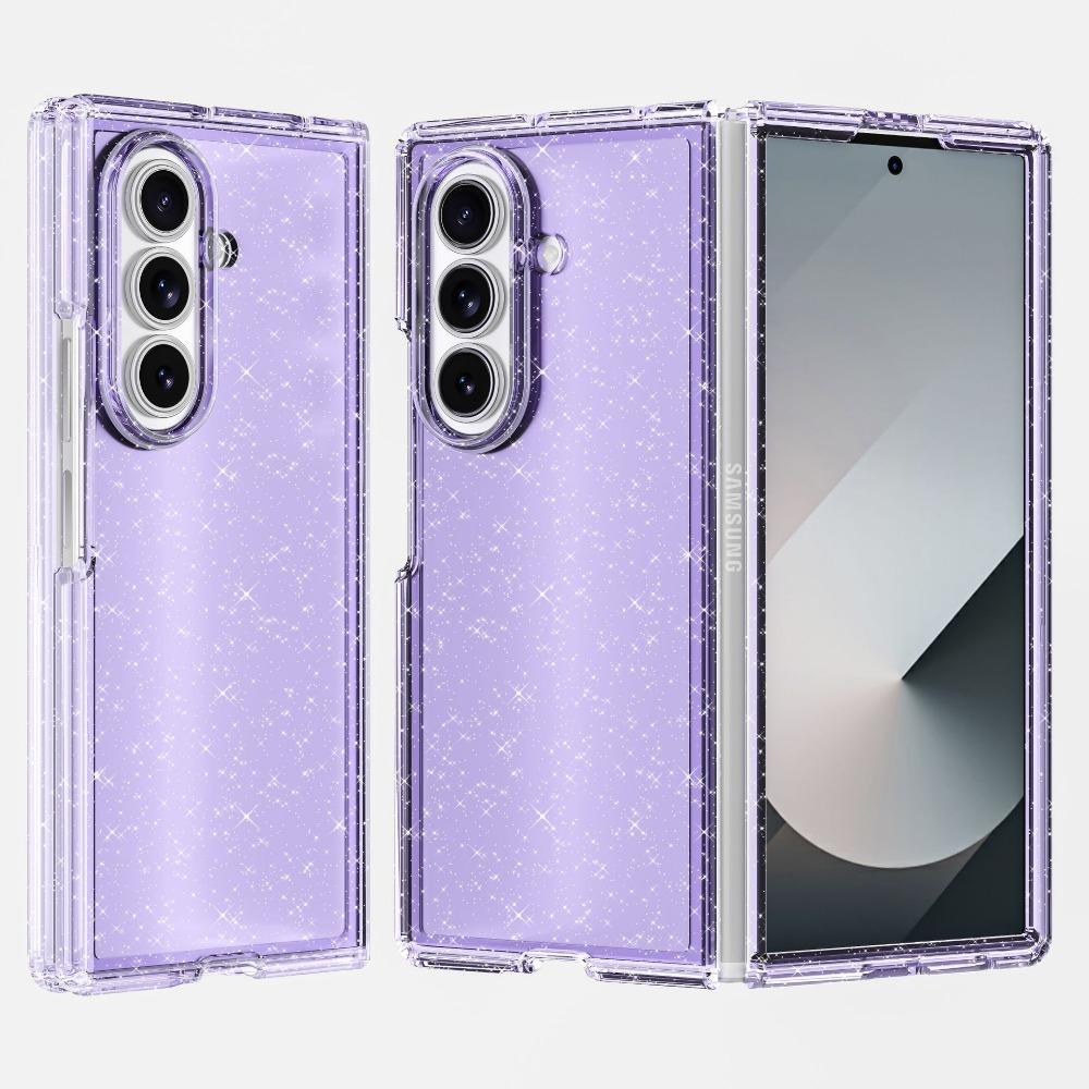 Samsung Galaxy Z Fold7 Integrated Foldable Glitter Four Corner Anti-collision Phone Case