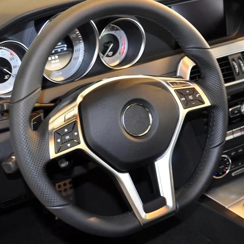 Lenkrad Silber Dekorleiste Zierleiste Für Benz C-KLASSE W204 C63 Für Benz Für E-KLASSE W212 Für E 63 Für Benz