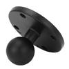 Metal AMPS Adapter Plate 1in Round Ball Mount 4 Hole Pattern Drill Base Aluminium Alloy for Bracket